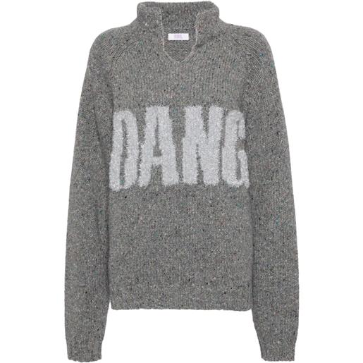 ERL maglione con dettaglio glitter - grigio