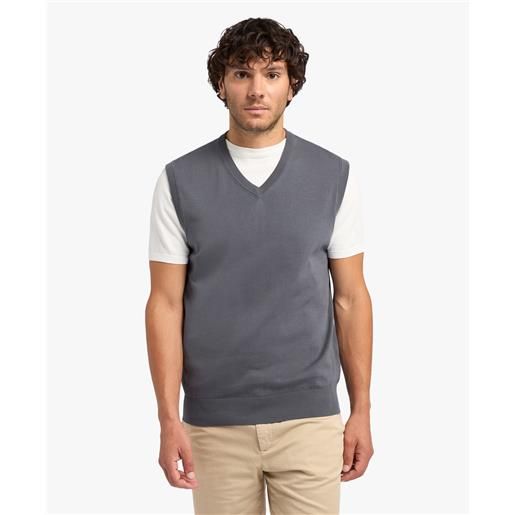 Brooks Brothers dark grey cotton sweater vest