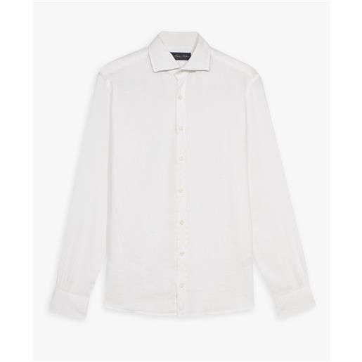 Brooks Brothers white linen casual shirt