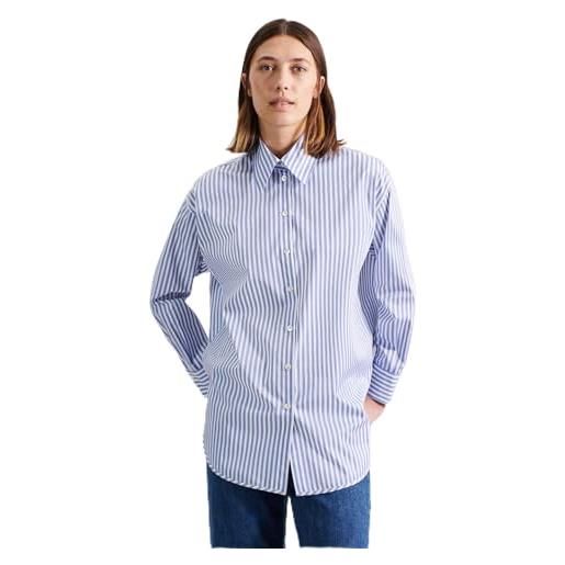 Seidensticker regular fit langarm bluse camicia da donna, blu, 50