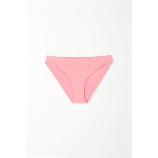 Tezenis bikini slip classico microfibra riciclata costine donna rosa