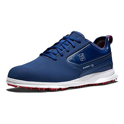 FootJoy superlites xp, scarpa da golf uomo, blu navy, rosso, 6 uk
