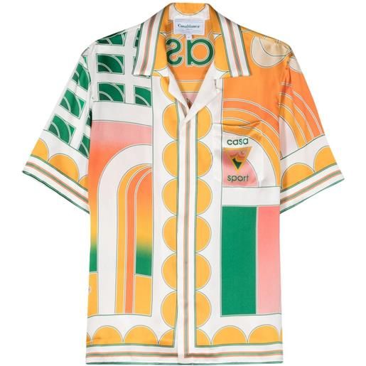 Casablanca camicia summer court - arancione
