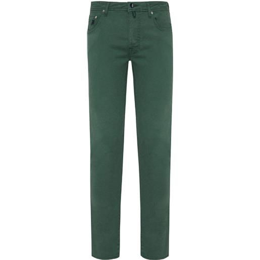 Vilebrequin pantaloni a vita media - verde