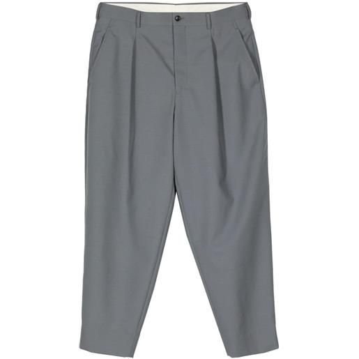 Comme des Garçons Homme Plus pleated wool tailored trousers - grigio