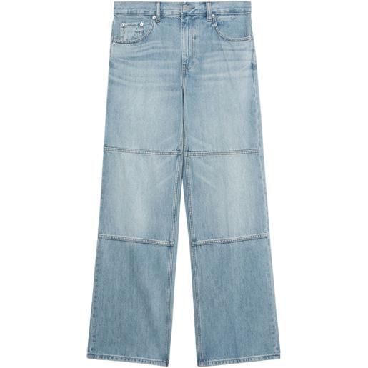 Helmut Lang jeans a gamba ampia - blu