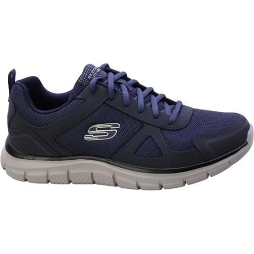 Skechers sneakers uomo blue track scloric 52631nvy