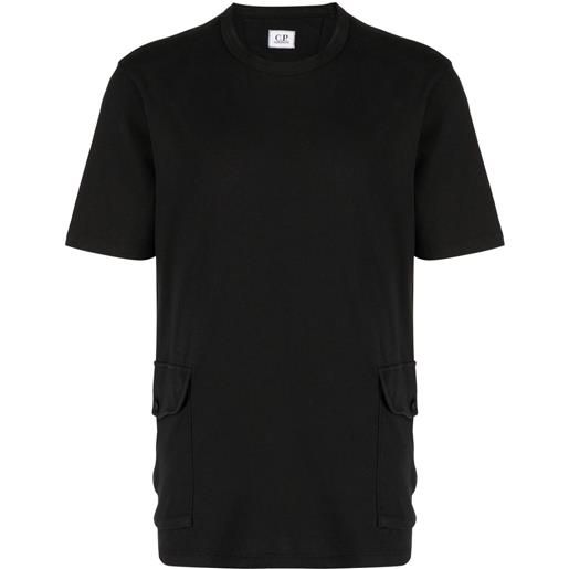 C.P. Company t-shirt con taschino - nero