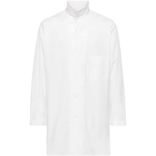 Yohji Yamamoto camicia con maniche raglan - bianco
