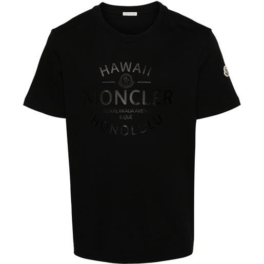 Moncler t-shirt con stampa - nero