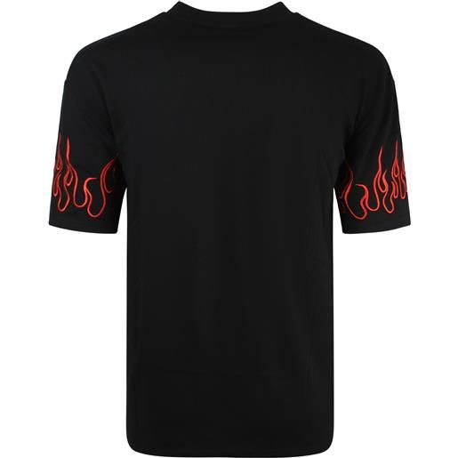 VISION OF SUPER t-shirt nera con logo per uomo