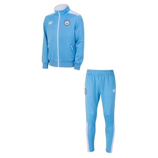 Manchester City FC manchester city - tuta da ginnastica ufficiale, collezione ufficiale, blu, 14 anni