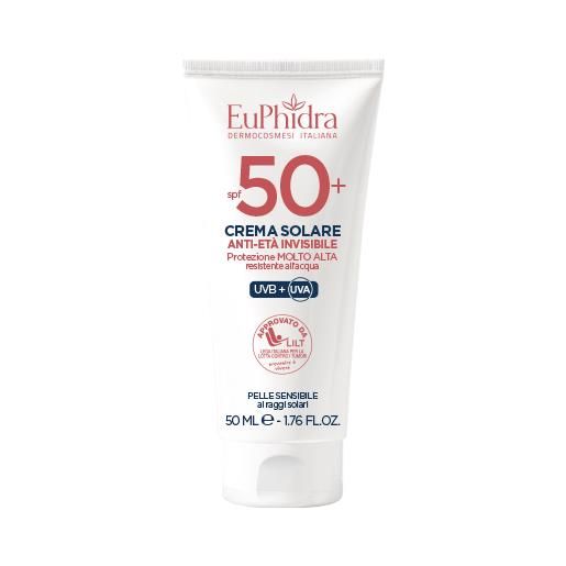 Euphidra crema solare viso antietà invisibile spf 50+ 50 ml