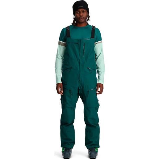 Spyder sanction goretex bib shell pants verde m uomo