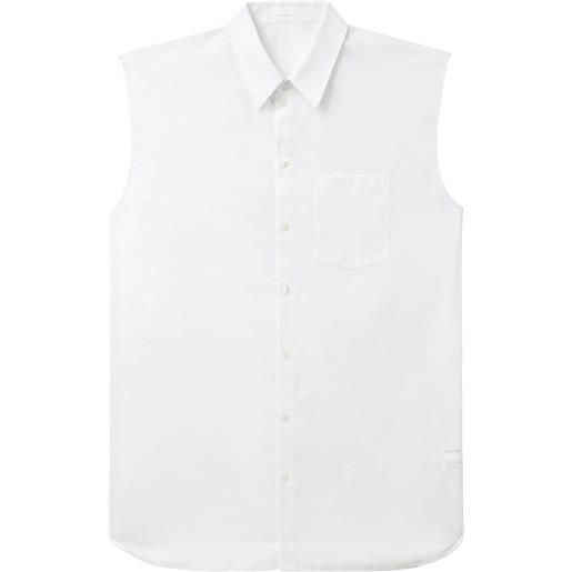Helmut Lang camicia smanicata - bianco