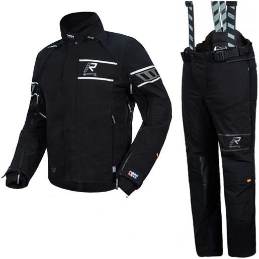 RUKKA - giacca + pantaloni pack rapto-r gore-tex nero / bianco