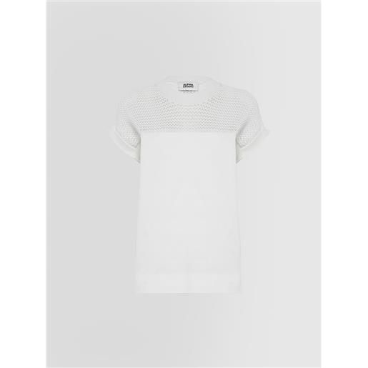 ALPHA STUDIO t-shirt knit and woven