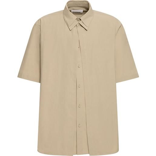 JIL SANDER boxy fit short sleeve cotton shirt