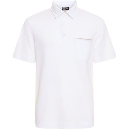 ZEGNA polo in cotone piqué