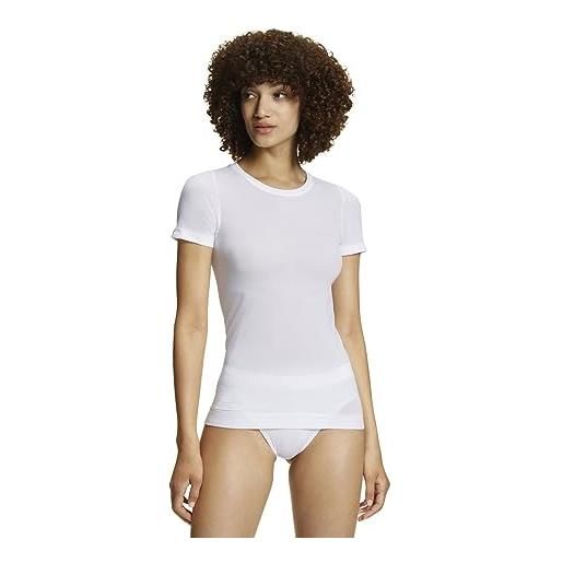 Falke ultralight cool round neck w s/s ts filo funzionale asciugatura rapida 1 pezzo, maglietta donna, bianco (white 2860), m