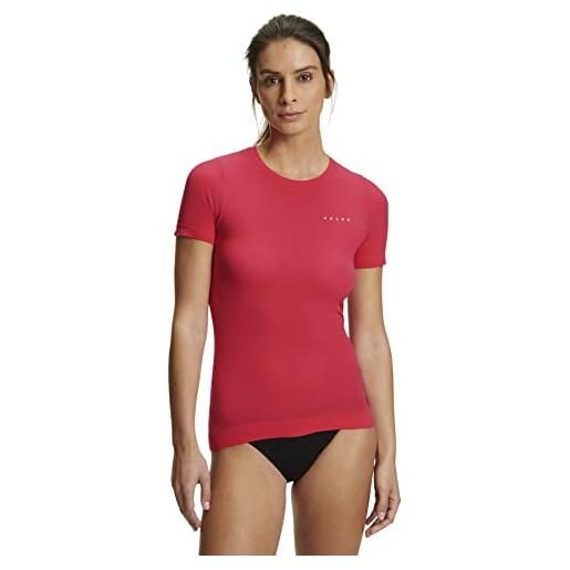Falke ultralight cool round neck w s/s ts filo funzionale asciugatura rapida 1 pezzo, maglietta donna, rosso (rose 8564), s
