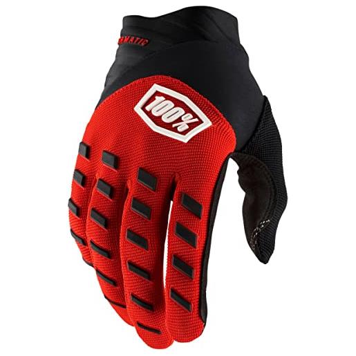 100% giro 100% kinder handschuhe airmatic, rot schwarz, l, 10028