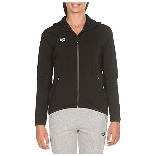 Arena w gym hooded f/z jacket, giacca con cappuccio donna, nero (black), l