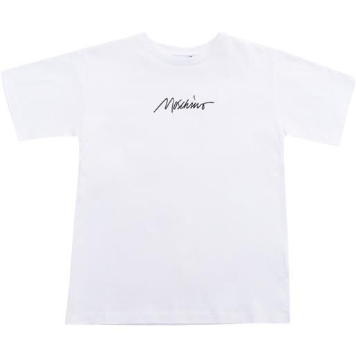 Moschino Kid maxi t-shirt con logo
