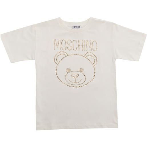 Moschino Kid maxi t-shirt con borchie