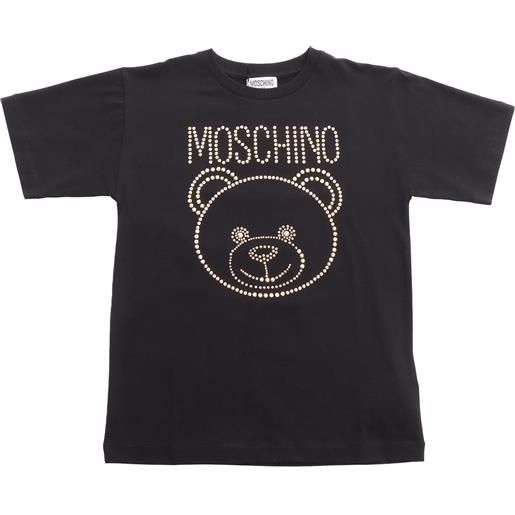 Moschino Kid maxi t-shirt con borchie