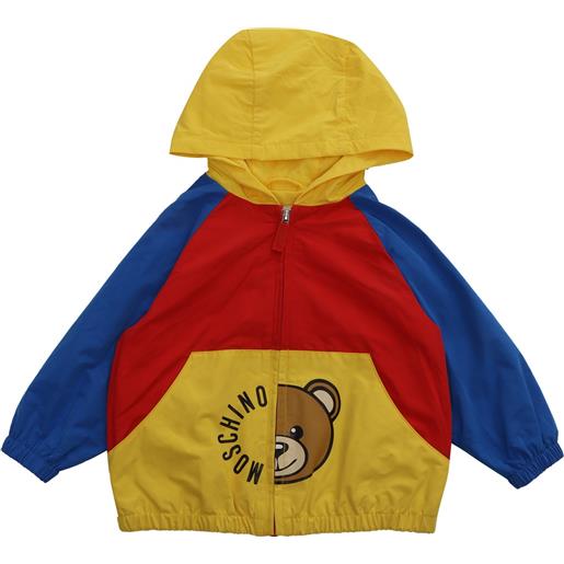 Moschino Kid giacca multicolor con logo