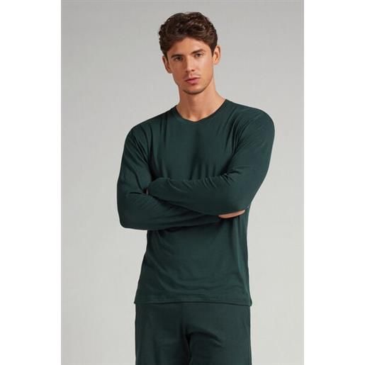 Intimissimi maglia a manica lunga in soft silk verde