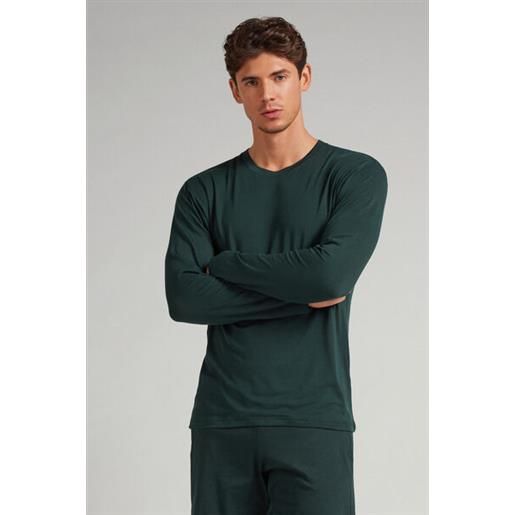 Intimissimi maglia a manica lunga in soft silk verde