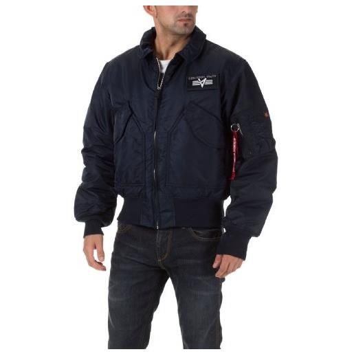 Alpha industries cwu 45 bomber jacket per uomo giacca, black, xxxx-large