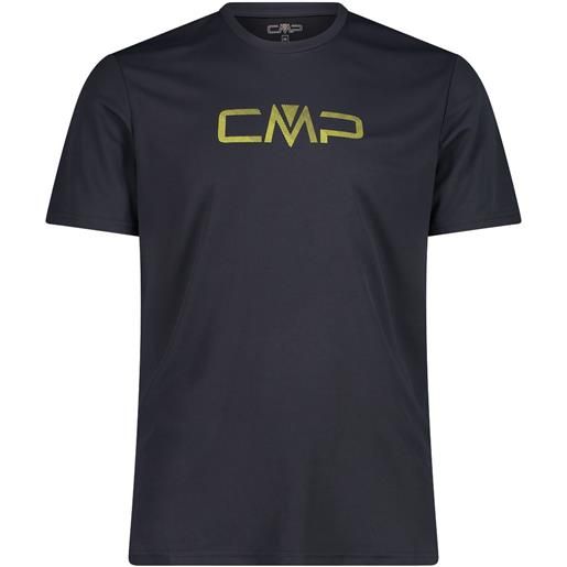 CMP t-shirt girocollo con logo antracite da uomo