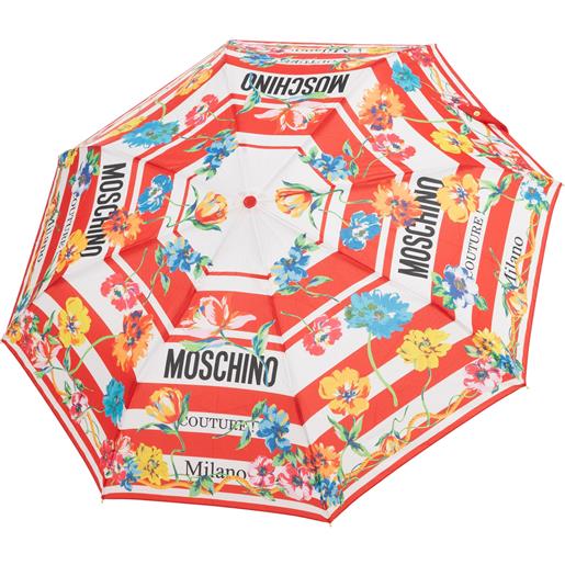Moschino ombrello openclose couture logo flowers