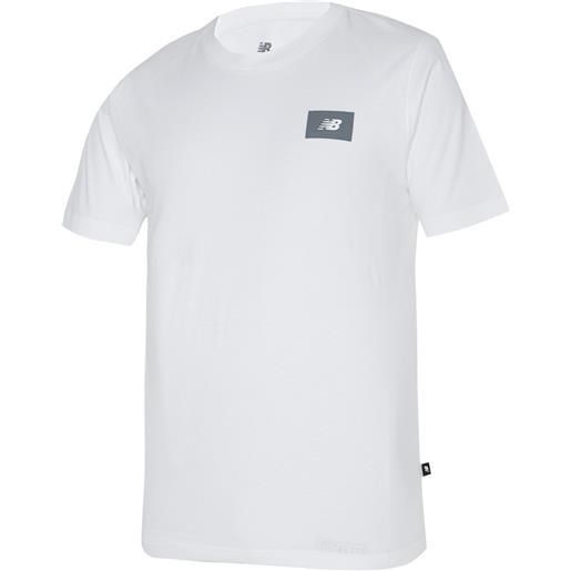 New Balance t-shirt uomo New Balance shifted oversized bianco