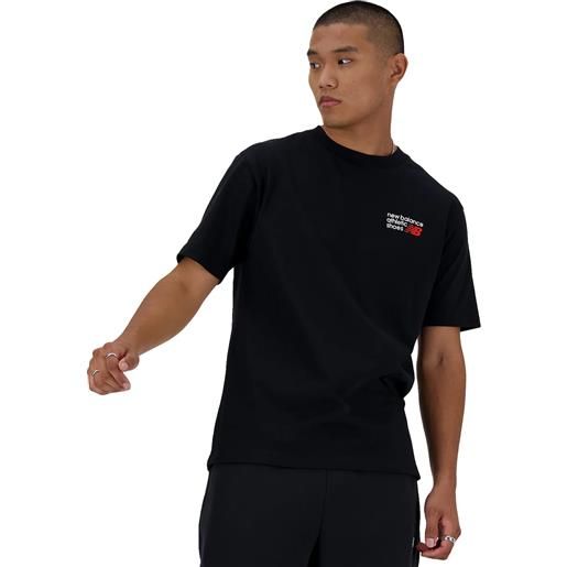 New Balance t-shirt uomo New Balance athletics premium black