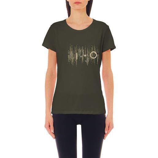 Liu Jo t-shirt donna Liu Jo logo verde militare