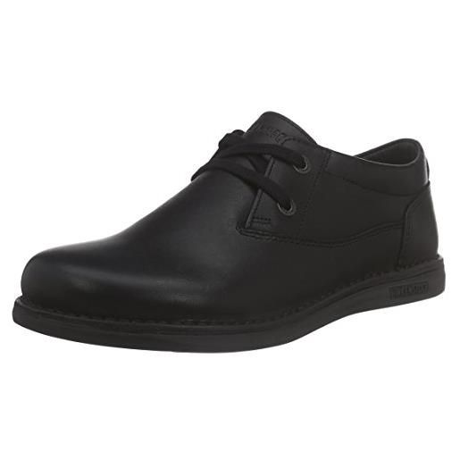 Birkenstock memphis kinder, scarpe stringate basse derby unisex-bambini, nero, 29 eu