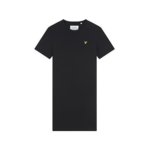 Lyle & Scott donna abito t-shirt nero corvino 46