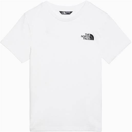 The North Face t-shirt bianca in misto cotone con logo