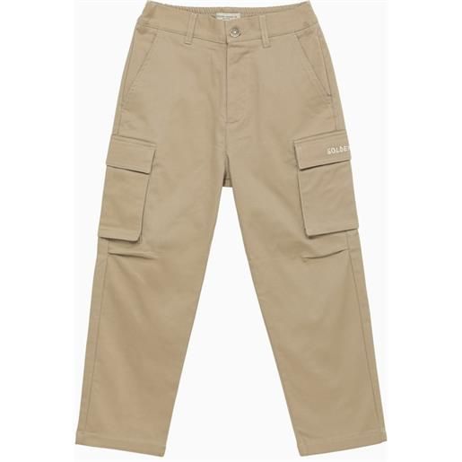 Golden Goose pantalone cargo beige in cotone