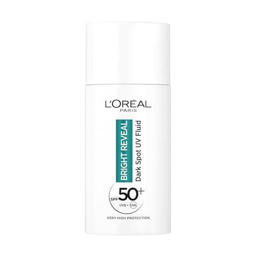 L'Oréal Paris l'oreal paris bright reveal - liquido anti-scolorimento uv con spf 50+, 50 ml