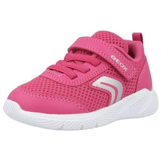 Geox b sprintye girl d, scarpe da ginnastica bambina, bianco/multicolore, 25 eu
