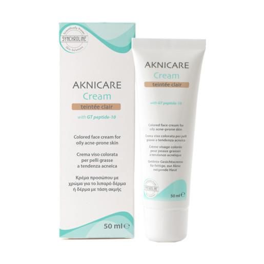 Synchroline crema trattante colorata per pelle acneica aknicare cream teintee clair tubetto 50 ml