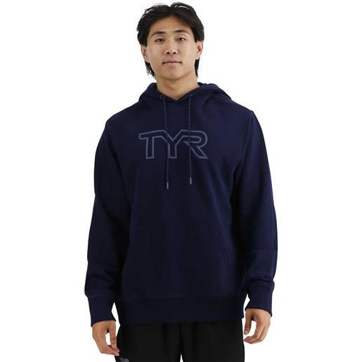 Tyr big logo hoodie blu s donna