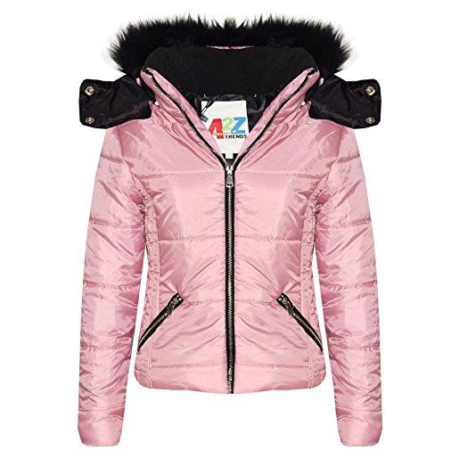 A2Z 4 Kids ragazze giacca bambini alla moda cropped imbottito puffer - jacket puffer 414 baby pink 11-12