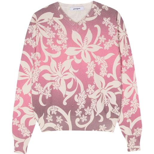 Gimaguas maglione a fiori - rosa
