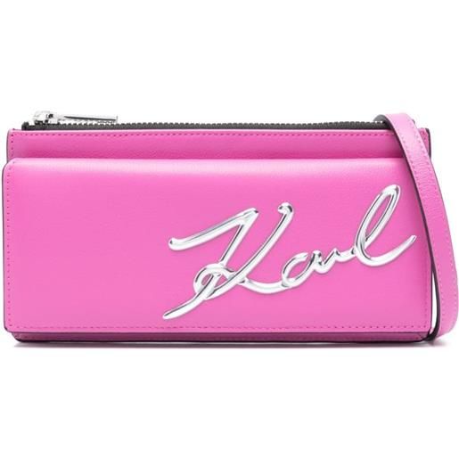 Karl Lagerfeld borsa a tracolla k/signature - rosa
